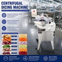 Industriële groenten- en noten snijmachine, automatische blokjes snijder met motor voor aardappel, wortel, ui, pompoen verwerking, multifunctioneel