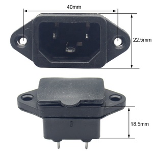 3 connettori di alimentazione con adattatore per montaggio a <span class=keywords><strong>pannello</strong></span> AC 250V 10A IEC 320 C14 con copertura a molla - Product Image 3