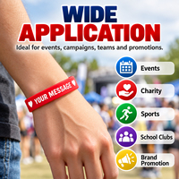 Bracelet en caoutchouc personnalisé avec logo OEM, gravé, en relief ou imprimé, pour événements, promotion sportive, cadeaux, bracelet en silicone personnalisé