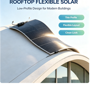 Paneles Solares Flexibles de 430W de Alta Eficiencia (19.8-22.5%), Dimensiones Personalizables, Sistema de Autolimpieza para Barcos, Autocaravanas y Camping - Product Image 2