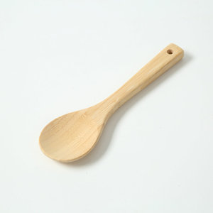 Cuchara de cocina de bambú, ligera, de color sólido, solo se puede lavar a mano, para utensilios para freír. - Product Image 1