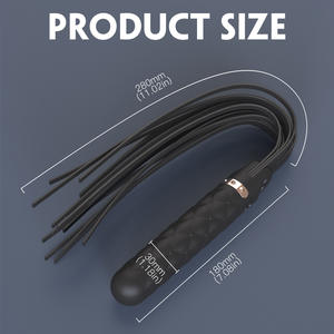 Vibrador de 10 velocidades con carga USB de látex JRUI Macaron SM Bondage Master-Servant Flirting Sex Props con alternativas de juegos previos - Product Image 4