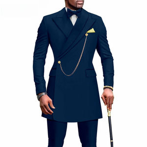 Completo da <span class=keywords><strong>Uomo</strong></span> Africano Slim Fit Due Pezzi per Affari, Matrimoni e Spettacoli + Pantaloni - Product Image 3