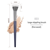 Pinceaux de maquillage personnalisés Logo Marque privée Grand petit pinceau à pointiller Laine fine Tube de cuivre Manche en bois 23Pcs Milky Way Series