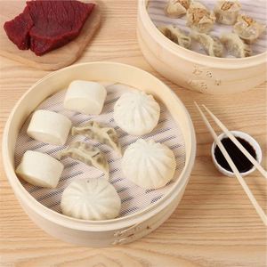 Vaporera de bambu MAS reciente vaporizador alimentos con cesta Un Solo nivel logotipo personalizado traje hơi DEL - Product Image 5