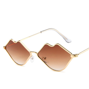 2020 de moda transparente marco <span class=keywords><strong>mujeres</strong></span> de labio forma Retro Sexy beso gafas de sol UV400 - Product Image 5