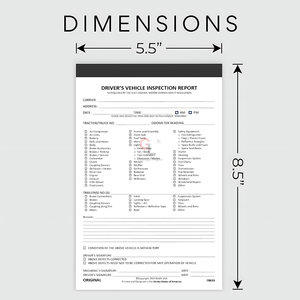 Rapport d'inspection <span class=keywords><strong>du</strong></span> véhicule <span class=keywords><strong>du</strong></span> <span class=keywords><strong>conducteur</strong></span> Format <span class=keywords><strong>du</strong></span> <span class=keywords><strong>livre</strong></span> 2 plis formulaires autocopiants 5.5 \ "X 8.5 \" 35 ensembles pour l'inspection avant et après <span class=keywords><strong>le</strong></span> voyage - Product Image 5