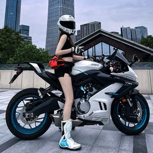 Motocicleta Deportiva Chunfeng 250-6 250cc, Versión <span class=keywords><strong>de</strong></span> Pista con Enfriamiento por Agua EFI, Locomotora 450 Net Red - Product Image 1