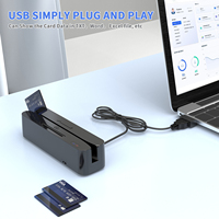 Lecteur-graveur de cartes MJ-Q80 4-en-1 tout-en-un : Carte magnétique + Carte à puce + RFID 13,56 MHz + Carte PSAM