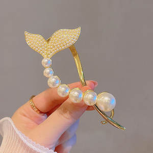 กิ๊บติดผมระดับไฮเอนด์สำหรับผู้หญิงกิ๊บติดผมรูปโบว์เซอร์โ<span class=keywords><strong>ค</strong></span>เนียแบบใหม่คลิปเดี่ยวสำหรับทรงผมทรงกบ - Product Image 3