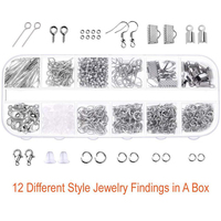 INTODIY Accessoires de bricolage en métal pour débutants, outils de réparation de bijoux, kit de matériaux pour boucles d'oreilles et crochets d'oreille, fabrication de bracelets et colliers