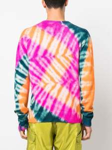 Chandail en tricot à manches longues personnalisé avec col en V, haut en tricot personnalisé en cachemire multicolore pour hommes - Product Image 3