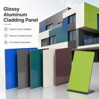 Panneaux composites en aluminium (ACP) brillants de 3 mm, 4 mm, 5 mm, 6 mm pour revêtements muraux extérieurs et façades