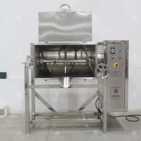 Mélangeur de poudre série CH à bon prix, mélangeur à ruban horizontal à vis pour poudre sèche et humide, mélangeur de poudre à décharge inclinée