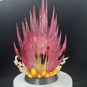 Figurine d'anime <span class=keywords><strong>Goku</strong></span> <span class=keywords><strong>Super</strong></span> <span class=keywords><strong>Saiyan</strong></span> God en PVC de 38 cm, Dragon Kaiouken, statue <span class=keywords><strong>rouge</strong></span> à vapeur, jouet japonais - Product Image 6