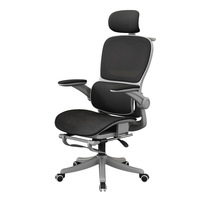 Chaise de jeu ergonomique en maille avec appui-tête 3D et soutien lombaire inclinable pour la maison, le bureau, le dortoir et l'étude