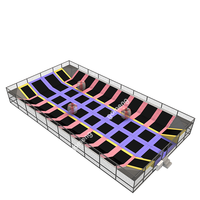 Parc de trampolines commercial personnalisé, aire de jeux intérieure pour enfants, tapis de saut, centre d'aventure