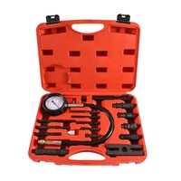 Kit de testeur de pression de cylindre diesel TU-15B avec jauge 0-1000 psi et adaptateurs, kit d'outils de test de pression de cylindre, injecteur diesel