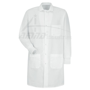 Manteau de laboratoire en coton Polyester pour homme, couleur blanche, longueur classique, Offre Spéciale - Product Image 6