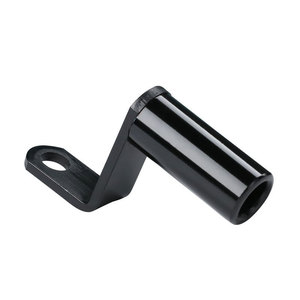 Support d'extension de rétroviseur de moto en aluminium noir pour montage sur guidon, pour modernisation et amélioration - Product Image 1
