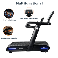 Caminadora K-FIT Slat K9 de Alta Resistencia para Gimnasio Comercial, Modo de Empuje, Equipo de Entrenamiento de Bajo Impacto