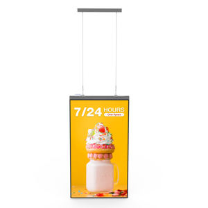 <span class=keywords><strong>65</strong></span> pouces intérieur fenêtre affichage Lcd haute luminosité Double face écran plafond suspendu écran publicité moniteur numérique Menu - Product Image 5