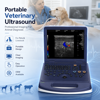 Appareil d'échographie vétérinaire portable professionnel Doppler couleur avec batterie intégrée pour clinique vétérinaire