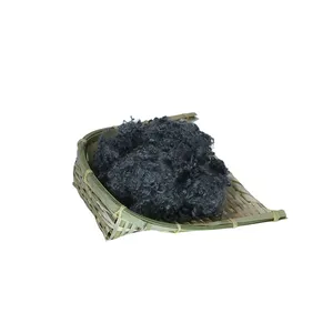 Graphene functional masterbatch added Black color Anti-bacterial polyester staple fiber psf