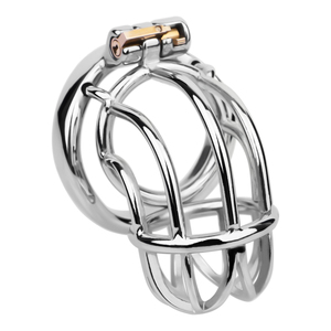 FRRK-46 Nuova Serie 'Incontro d'Amore' con Anello Curvo Simmetrico ad Arco, Lucchetto di Castità, Apparecchio di Castità per Marito e Moglie - Product Image 1