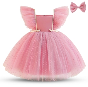 Abito da festa per <span class=keywords><strong>bambina</strong></span> all'ingrosso, ultimi modelli, vestito di compleanno per <span class=keywords><strong>bambina</strong></span> con decorazioni in pizzo per concorsi di bellezza, <span class=keywords><strong>abbigliamento</strong></span> per neonati e bambini - Product Image 1