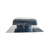Ventilateur de ventilation solaire 6W pour abri de jardin, ventilateur d'extraction monté sur toit, moteur DC sans balais, débit max. 200cfm, boîtier en acier thermolaqué