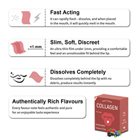 Peau à action rapide efficace blanchissant la bande orale de collagène hydratant blanchissant la vitamine orale de bande de film de peptide de collagène