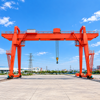 Grue portique de type boîte de 50 tonnes avec télécommande sans fil, fonctionnement silencieux pour chantier naval