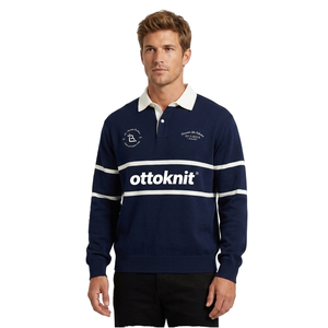 Camisa de Golf de Algodón Grueso de 450 GSM, Corte Holgado, Bordado Clásico, Logotipo Personalizado, con Cierre - Product Image 2