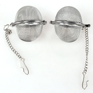 Siliphos 10mm 440c DN15 3cm 7cm <span class=keywords><strong>2</strong></span> Zoll Schwarz Große Lose blatt Mesh Tee Infuser Sieb Mesh Diffusor Edelstahl kugel - Product Image 6