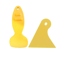 Outil de pose de film de protection automobile : Raclette jaune sur mesure pour phares, film de protection automobile, anti-ondulation, coupe-bordures, petit grattoir ABS