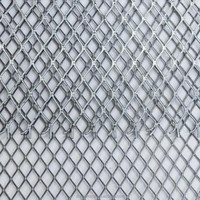 Plaque en métal expansé doré en aluminium, légère, pour grillage intérieur et maille d'aluminium minimaliste