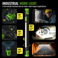 Drei Proof-Zertifizierung, 1600lm All Metal Work Light | Ip65k Staub dicht und wasserdicht | -30 ℃ Extreme Cold Operation