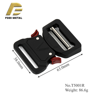 T5001R özel Logo taktik köpek tasması Rottweilers ve alman çoshepheriçin ayarlanabilir toka ile - Product Image 5