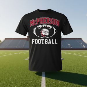 Maglietta Mcpherson College Football Arch dal design sportivo vintage - Product Image 3