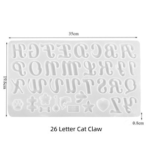 2023 nouvelle <span class=keywords><strong>lettre</strong></span> <span class=keywords><strong>porte</strong></span>-clés résine Alphabet <span class=keywords><strong>porte</strong></span>-clés breloques moule idées de produits Carton artisanat modèle Kit de Zdspoxy chine - Product Image 5