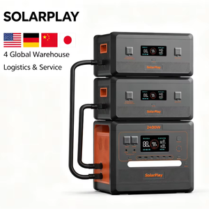 Système d'énergie solaire Solarplay 6480Wh, centrale électrique portable 2400W avec panneaux solaires 400W pour l'alimentation d'urgence à domicile - Product Image 1