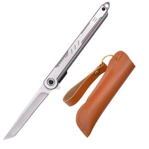 سكين صغير للصلابة العالية سكين قابل للطي من الفولاذ المقاوم للصدأ سكين جيب للتخييم في الهواء الطلق نحيف محمول - Product Image 1