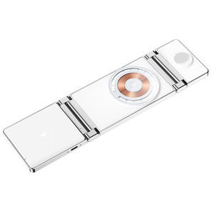 2025 Offre Spéciale pliable rapide 15W 3 en 1 <span class=keywords><strong>support</strong></span> de <span class=keywords><strong>chargeur</strong></span> sans fil pour Iphone 11 12 13 14 Pro Max <span class=keywords><strong>Samsung</strong></span> Station de charge - Product Image 5