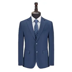 Smog Blue traje profesional de negocios para hombres y mujeres, blazer y pantalón Banco departamento de ventas uniforme de trabajo