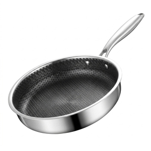 German Quality Nonstick Wok Honeycomb 26/28/30cm 316 Stainless Steel Frying <b>Pan</b> for All Stoves - Product Image 1