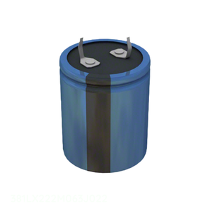 Distributeur agréé 381LX222M063J022 CAP ALUM 2200UF 20% 63V SNAP TH Through Hole 2200 uF Condensateur - Product Image 1