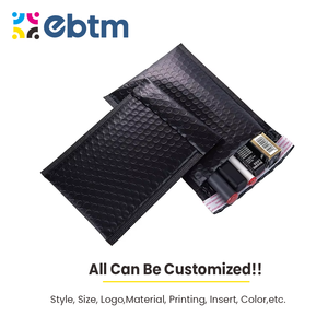 Sobres de Burbuja de Polietileno con Impresión de Color Personalizada, Sobres Acolchados Negros Mate para Envíos, Sobres Ecológicos - Product Image 3