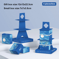 Boîte d'emballage élégante et thématique pour macarons, biscuits et pâtisseries – Coffret cadeau raffiné pour desserts, idéal pour les fêtes et événements.