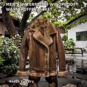 Blouson aviateur en cuir pour homme de haute qualité, capuche, logo sur le devant, automne, vintage, imperméable, coupe-vent - Product Image 2